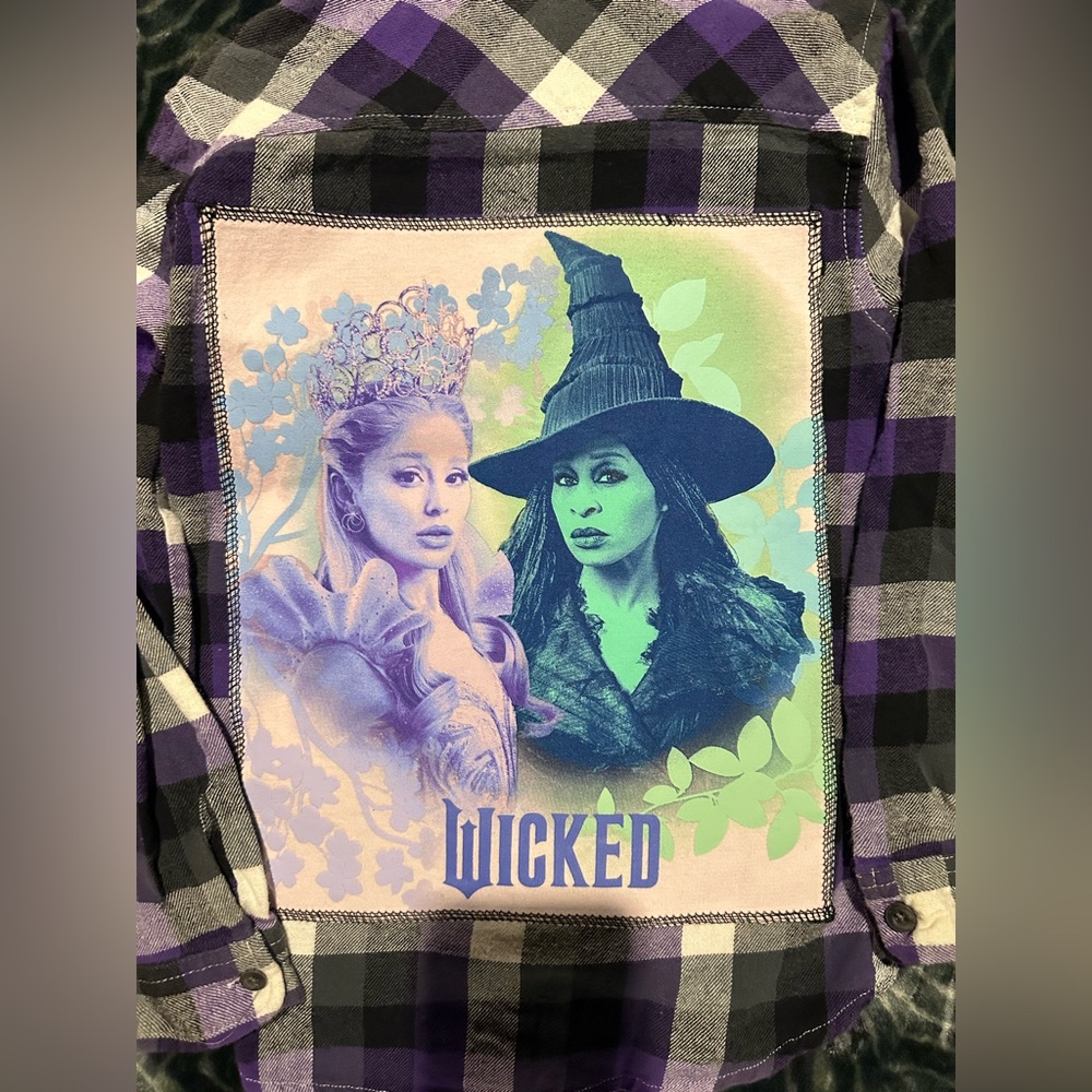 Greendog Purple and Black Checkered Shirt